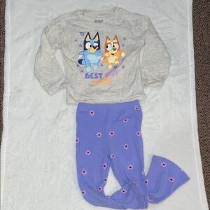 Bluey Long Sleeve Tee and Flared Pants Set